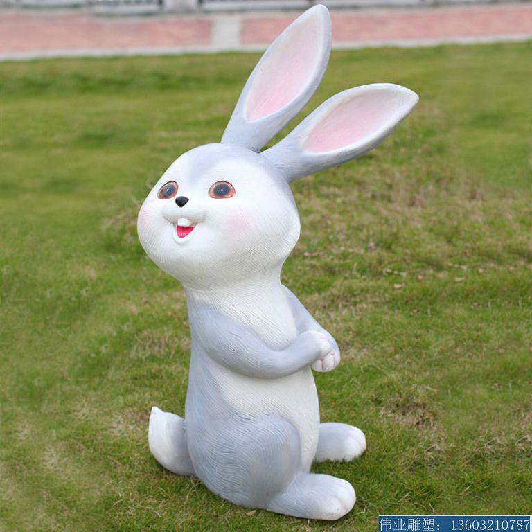 仿真兔子雕塑