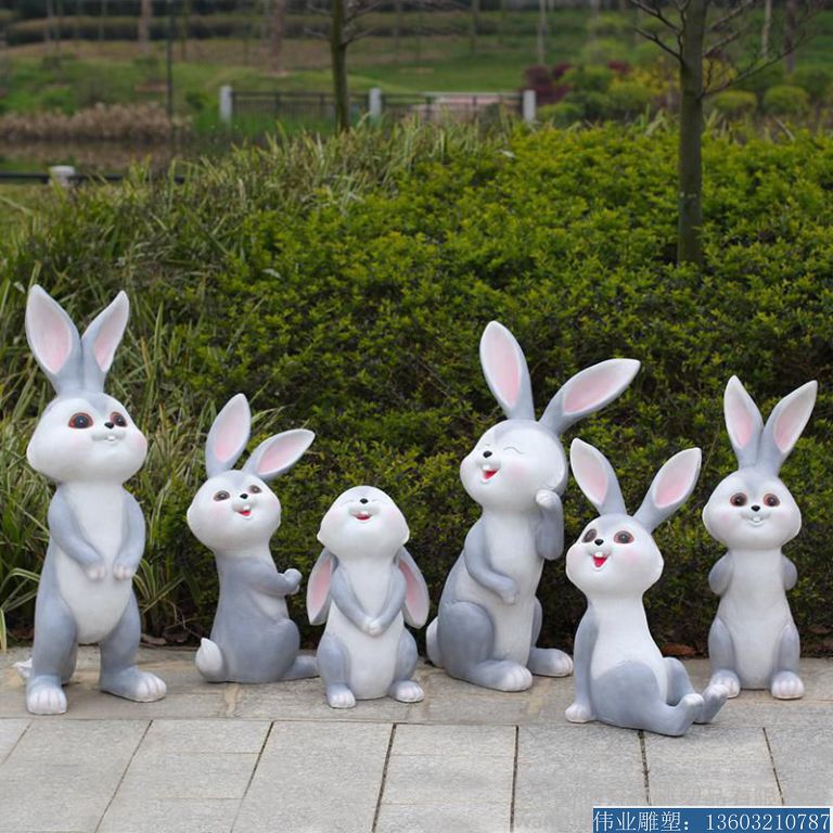 仿真兔子雕塑2